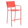 Sunny Club Coral Textilene Stackable Outdoor Barstool -Patio Furniture Sales Store sunny club coral textilene stackable outdoor barstool