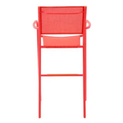 Sunny Club Coral Textilene Stackable Outdoor Barstool -Patio Furniture Sales Store sunny club coral textilene stackable outdoor barstool 3