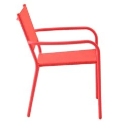 Sunny Club Coral Textilene Stackable Outdoor Chair -Patio Furniture Sales Store sunny club coral textilene stackable outdoor chair 2