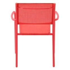 Sunny Club Coral Textilene Stackable Outdoor Chair -Patio Furniture Sales Store sunny club coral textilene stackable outdoor chair 4