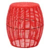 Sunny Club Coral Wicker Outdoor Ottoman, 16" -Patio Furniture Sales Store sunny club coral wicker outdoor ottoman 16