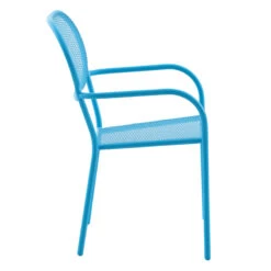 Sunny Club Dark Blue Mesh Steel Outdoor Chair -Patio Furniture Sales Store sunny club dark blue mesh steel outdoor chair 2