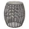 Sunny Club Grey Wicker Outdoor Ottoman, 16" -Patio Furniture Sales Store sunny club grey wicker outdoor ottoman 16