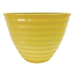 Sunny Club Yellow Beehive Pot, 16"