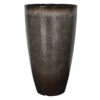 Tall Mottled Brown Egg-Shaped Planter, 12x21 -Patio Furniture Sales Store tall mottled brown egg shaped planter 12x21 1
