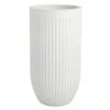 Tall Off-White Fluted Planter, 24" -Patio Furniture Sales Store tall off white fluted planter 24