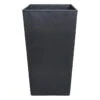 Tall Square Black Planter, 21"