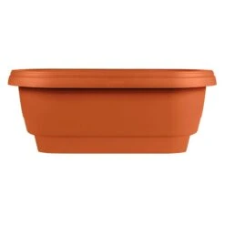 Terracotta Terra Living 4"/6" Deck Rail Planter, 24"