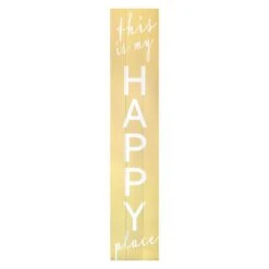 This Is My Happy Place Wooden Outdoor Wall Sign, 12x60