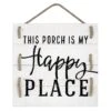 This Porch Is My Happy Place Wooden Outdoor Wall Sign, 12" -Patio Furniture Sales Store this porch is my happy place wooden outdoor wall sign 12