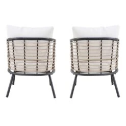 Tracey Boyd 2-Piece Steel & Wicker Outdoor Chair Set -Patio Furniture Sales Store tracey boyd 2 piece steel wicker outdoor chair set 5
