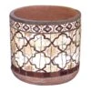 Tracey Boyd Brown Mosaic Ceramic Pot, Medium -Patio Furniture Sales Store tracey boyd brown mosaic ceramic pot medium