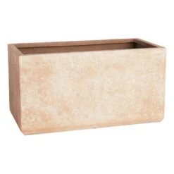 Travertine Box Planter, 23.5x12