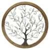 Tree Of Life Metal & Wooden Outdoor Wall Decor, 33" -Patio Furniture Sales Store tree of life metal wooden outdoor wall decor 33