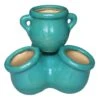 Turquoise Strawberry Multi Tower Clay Pot, 8" -Patio Furniture Sales Store turquoise strawberry multi tower clay pot 8