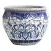Tuscan Mosaic Round Ceramic Planter, 9.5" -Patio Furniture Sales Store tuscan mosaic round ceramic planter 9.5