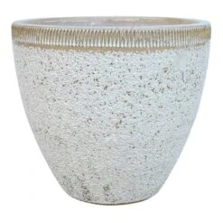 Ty Pennington White Rocky Planter, Large