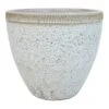 Ty Pennington White Rocky Planter, Medium -Patio Furniture Sales Store ty pennington white rocky planter medium