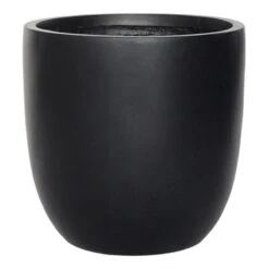 Warrenton Black Egg-Shaped Planter, 13.5"