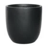 Warrenton Black Egg-Shaped Planter, 16" -Patio Furniture Sales Store warrenton black egg shaped planter 16