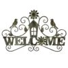 Welcome Birds Outdoor Wall Sign, 28"