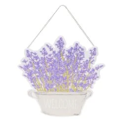 Welcome Flowers Outdoor Wall Decor, 12"