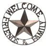 Welcome Friends & Family With Star Outdoor Wall Decor, 22"