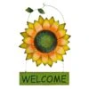 Welcome Sunflower Outdoor Wall Decor