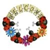 Welcome Wreath Outdoor Wall Decor -Patio Furniture Sales Store welcome wreath outdoor wall decor