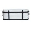 White Galvanized Basin Planter, Large -Patio Furniture Sales Store white galvanized basin planter large