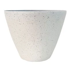 White Speckled Egg Shaped Planter, 15"