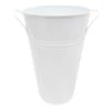 Willow Crossley Tall White Metal Planter, 14.5" -Patio Furniture Sales Store willow crossley tall white metal planter 14.5