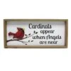 Wood & Metal Cardinal Outdoor Wall Sign, 18x8 -Patio Furniture Sales Store wood metal cardinal outdoor wall sign 18x8 1