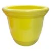 Yellow Capri Planter, 14" -Patio Furniture Sales Store yellow capri planter 14